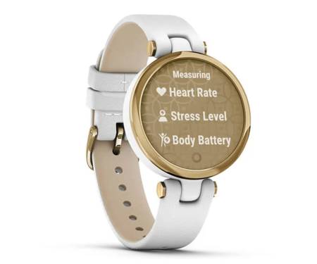 Смарт-часы Garmin Lily Light Gold Bezel with White Case and Italian Leather Band (010-02384-B3)