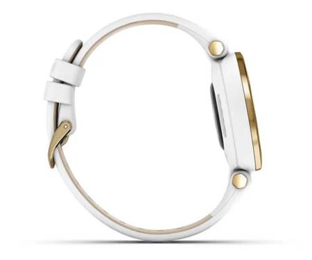 Смарт-часы Garmin Lily Light Gold Bezel with White Case and Italian Leather Band (010-02384-B3)