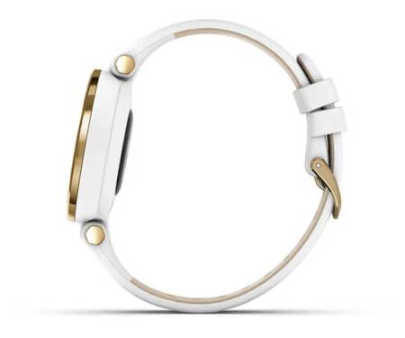 Смарт-часы Garmin Lily Light Gold Bezel with White Case and Italian Leather Band (010-02384-B3)
