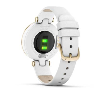 Смарт-часы Garmin Lily Light Gold Bezel with White Case and Italian Leather Band (010-02384-B3)