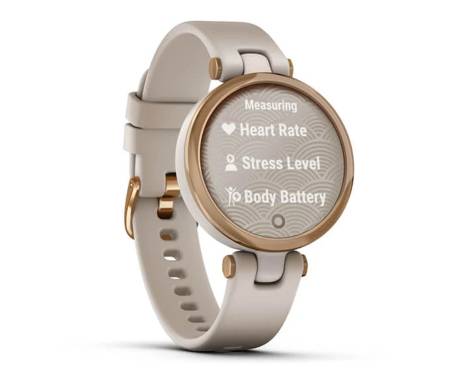 Смарт-часы Garmin Lily Rose Gold Bezel with Light Sand Case and Silicone Band (010-02384-11)