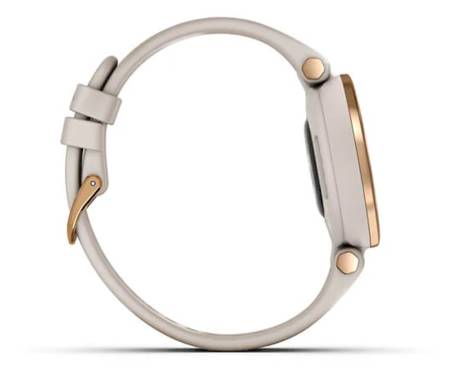Смарт-часы Garmin Lily Rose Gold Bezel with Light Sand Case and Silicone Band (010-02384-11)
