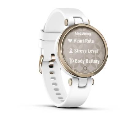 Смарт-часы Garmin Lily Cream Gold Bezel with White Case and Silicone Band (010-02384-10)