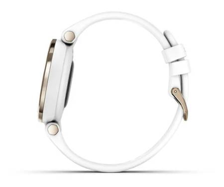 Смарт-часы Garmin Lily Cream Gold Bezel with White Case and Silicone Band (010-02384-10)