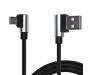 Дата кабель USB 2.0 AM to Type-C 1.0m Premium black REAL-EL (EL123500032)