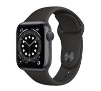 Apple Watch Series 6 GPS 44mm Space Gray Aluminum Case w. Black Sport B. (M00H3)