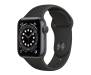 Apple Watch Series 6 GPS 44mm Space Gray Aluminum Case w. Black Sport B. (M00H3) 1