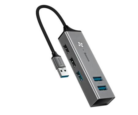 Адаптер Baseus 3xUSB3.0 2xUSB2.0 Dark Gray (CAHUB-C0G)