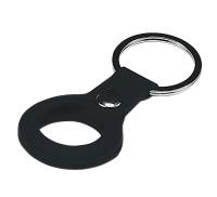 Чехол для поискового брелка Apple AirTag Silicone Key Ring Black
