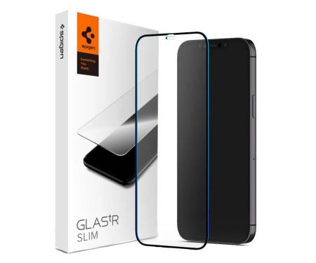 Защитное стекло для iPhone 12/12 Pro Spigen Black