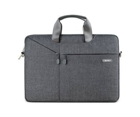 Сумка-карман для MacBook 17,3 WIWU City Commuter Bag Gray