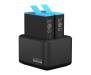 Зарядное устройство для двух аккумуляторных батарей HERO9 Black GoPro Dual Battery Charger + Battery (ADDBD-001-EU)