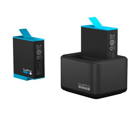 Зарядное устройство для двух аккумуляторных батарей HERO9 Black GoPro Dual Battery Charger + Battery (ADDBD-001-EU)