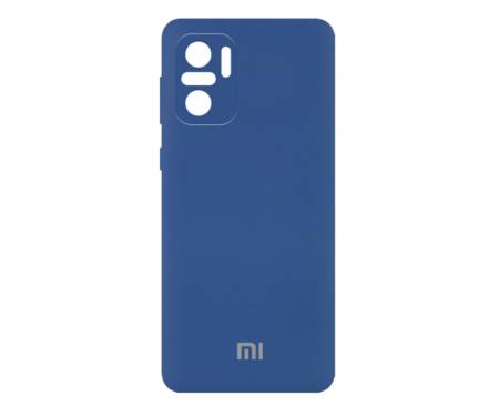 Чехол для Xiaomi Redmi Note 10 Silicone Case Blue