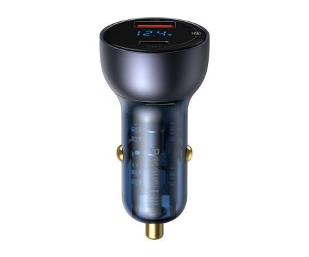 Автомобильное зарядное устройство Baseus Particular Digital Display QC PPS 65W Dual QC3.0 Car Charger Grey (CCKX-C0G)