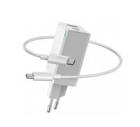 Сетевое зарядное устройство Baseus GaN2 Q.Charger C+U 45W Type-C 60W White (CCGAN-Q02)