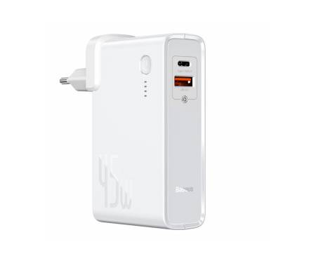 Сетевое зарядное устройство 2 в 1 Baseus Power Station 2-in-1 Quick Charger White (PPNLD-C02)