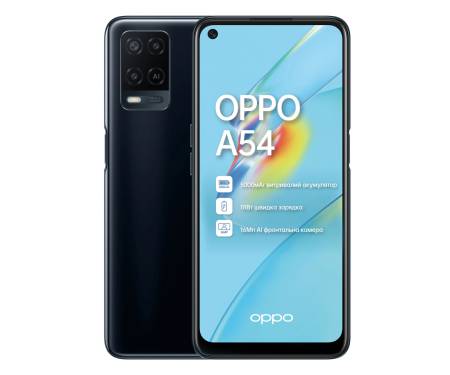 Смартфон OPPO A54 4/128GB Crystal Black