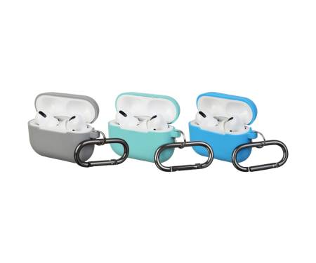 Чехлы для Airpods Pro Silicon with hook 3 шт. (Blue, CoastalBlue, LightGrey)