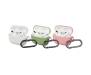 Чехлы для Airpods Pro Silicon with hook 3 шт. (Matcha Green, Pink, White)