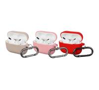Чехлы для Airpods Pro Silicon with hook 3 шт. (Pink, Pink Sand, Red)