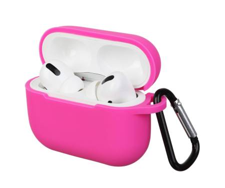 Чехол для Airpods Pro Silicon case Hot Pink