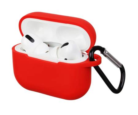 Чехол для Airpods Pro Silicon case Red
