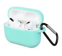 Чехол для Airpods Pro Silicon case Sea Blue