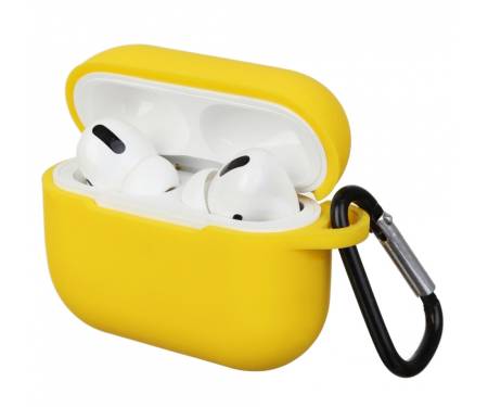 Чехол для Airpods Pro Silicon case Yellow