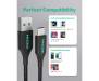 Кабель IRONN Type-A to Type-C 18W (1.8m) Black Nylon (AC18BN-L)