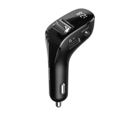 FM-трансмиттер Baseus Streamer F40 AUX wireless MP3 car charger Black (CCF40-01)