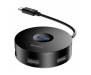 Адаптер Baseus Round Box Black 5-Port (CAHUB-G01)