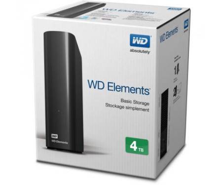 Внешний жесткий диск 3.5" 4TB WD (WDBWLG0040HBK-EESN)
