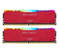 Модуль памяти для компьютера DDR4 32GB (2x16GB) 3200 MHz Ballistix Red RGB MICRON (BL2K16G32C16U4RL)
