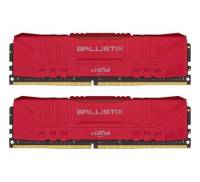 Модуль памяти для компьютера DDR4 16GB (2x8GB) 2666 MHz Ballistix Red MICRON (BL2K8G26C16U4R)