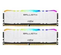 Модуль памяти для компьютера DDR4 16GB (2x8GB) 3200 MHz Ballistix White RGB MICRON (BL2K8G32C16U4WL)