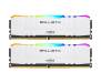 Модуль памяти для компьютера DDR4 16GB (2x8GB) 3200 MHz Ballistix White RGB MICRON (BL2K8G32C16U4WL)