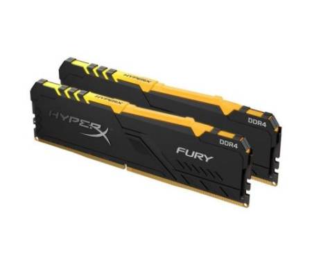 Модуль памяти для компьютера DDR4 64GB (2x32GB) 3200 MHz HyperX Fury RGB Kingston (HX432C16FB3AK2/64)