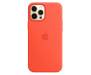 Чехол для Apple iPhone 12/12 Pro Silicone Case with MagSafe Electric Orange