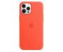 Чехол для Apple iPhone 12/12 Pro Silicone Case with MagSafe Electric Orange