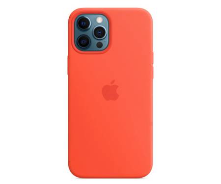 Чехол для Apple iPhone 12/12 Pro Silicone Case with MagSafe Electric Orange