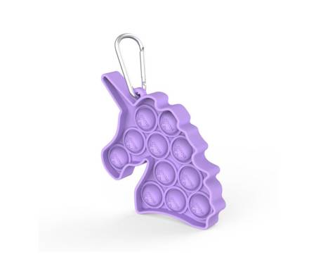 Игрушка-антистресс Pop it Keychain Unicorn Purple