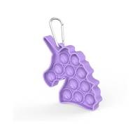 Игрушка-антистресс Pop it Keychain Unicorn Purple