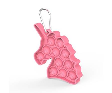 Игрушка-антистресс Pop it Keychain Unicorn Pretty Pink