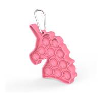 Игрушка-антистресс Pop it Keychain Unicorn Pretty Pink