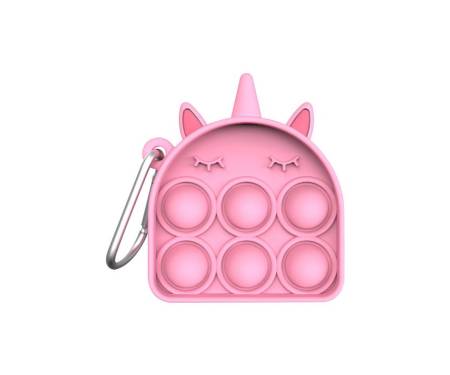 Игрушка-антистресс Pop it Keychain Pineapple Pink