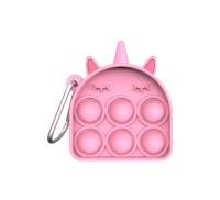 Игрушка-антистресс Pop it Keychain Pineapple Pink