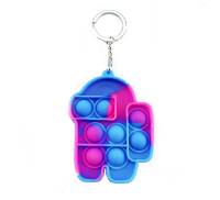 Игрушка-антистресс Pop it Keychain Among Neon