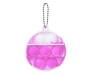 Игрушка-антистресс Pop it Keychain Circle Pink/White