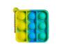 Игрушка-антистресс Pop it Keychain Square Green/Yellow